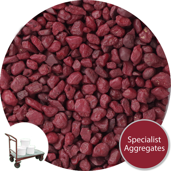 Rounded Gravel - Burgundy - Click & Collect